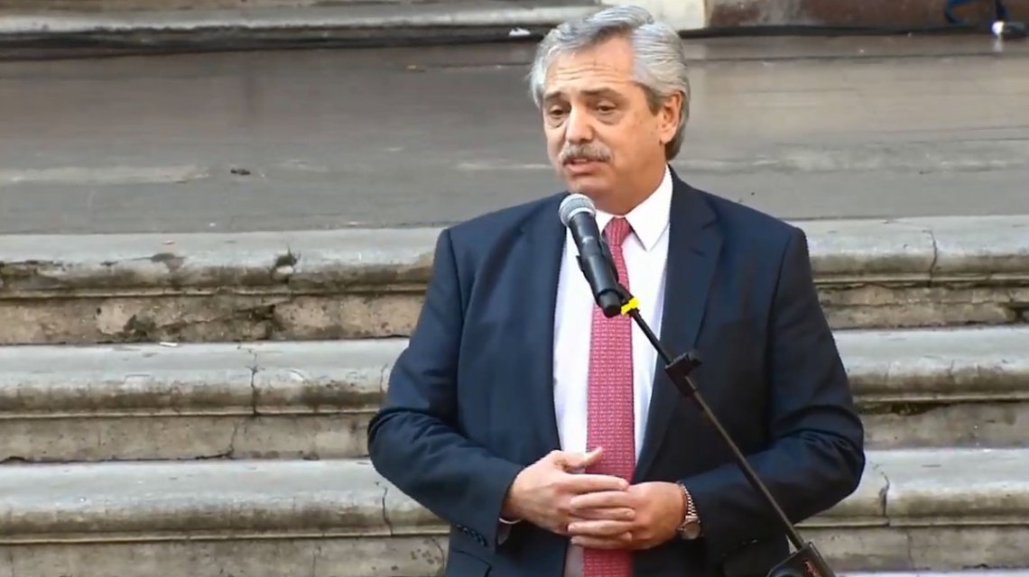 alberto fernandez en rosario