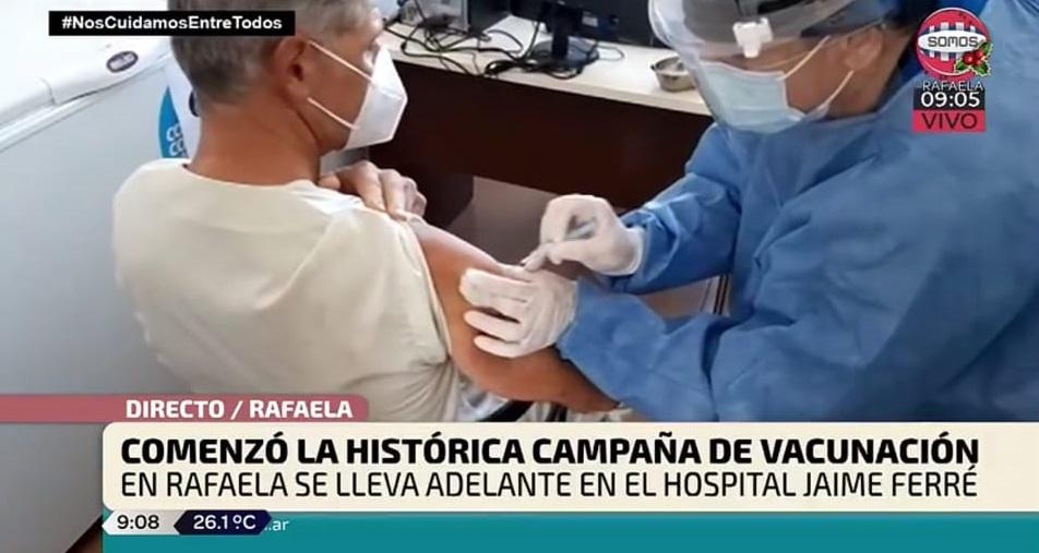 Vacunación en Rafaela