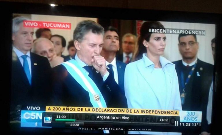 macri bostezando